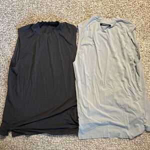 Alphalete Men's Medium Pair of Gray Workout Tank Tops